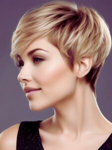 Pixie Cut Hairstyle For Round Face 225x300 